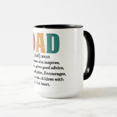 Mug Définition de papa mignon (Devant droit)