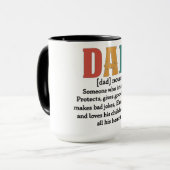 Mug Définition de papa mignon (Devant gauche)