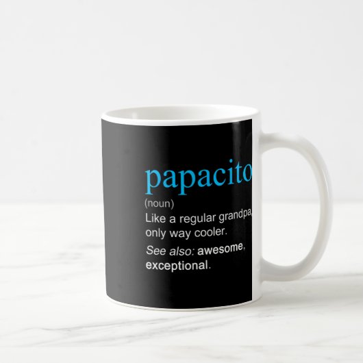Mug Définition de Papacito Nom Comme Un Grand-Père Plu (Droite)