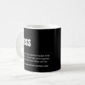 Mug Définition de patron drôle Définition du travail d (Devant gauche)