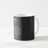 Mug Définition de podologue (Devant droit)