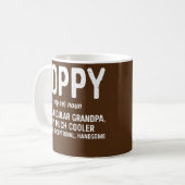 Mug Définition De Poppy Mens Comme Un Grand-Père Régul (Devant gauche)