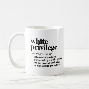 Mug Définition de privilège blanc