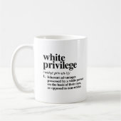 Mug Définition de privilège blanc (Gauche)