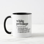 Mug Définition de privilège blanc (Gauche)