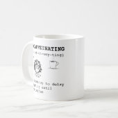 Mug Définition de Procaféination (Devant gauche)