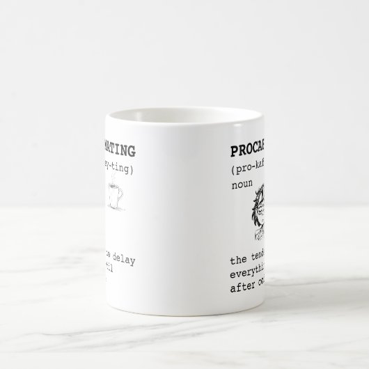 Mug Définition de Procaféination (Centre)