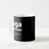 Mug Définition de professeur de yoga cool Drôle de ama (Devant gauche)