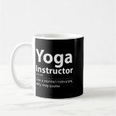 Mug Définition de professeur de yoga cool Drôle de ama (Gauche)