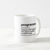 Mug Définition de programmeur (Devant droit)