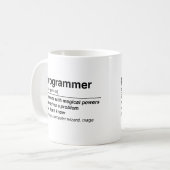 Mug Définition de programmeur (Devant gauche)