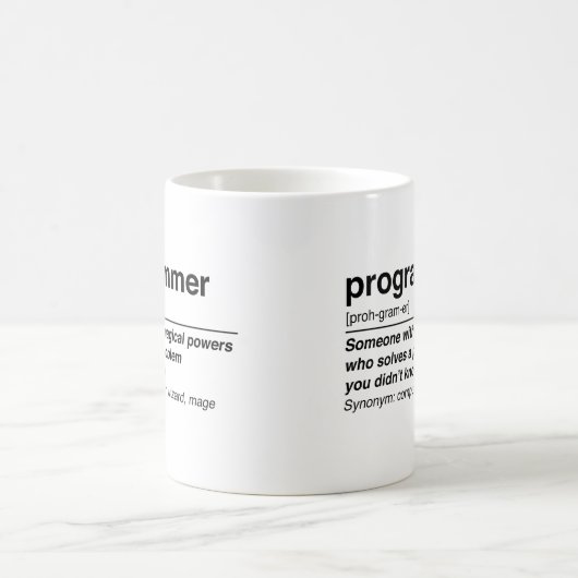 Mug Définition de programmeur (Centre)