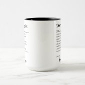 Mug Définition de reconnaissance de dermatologue perso (Centre)