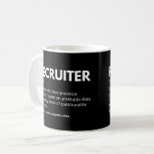Mug Définition de recruteur et de responsable des ress (Devant gauche)