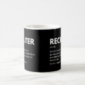 Mug Définition de recruteur et de responsable des ress (Centre)