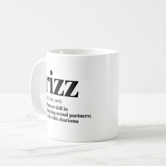 Mug Définition de Rizz (Devant gauche)