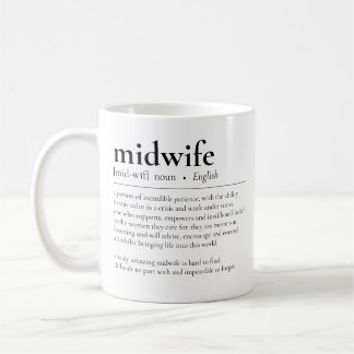 Mug Définition de sage-femme Doula Merci Appréciation