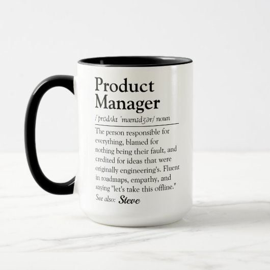 Mug Définition de Script de Dictionnaire Amusant pour (Gauche)