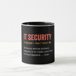 Mug Définition de sécurité informatique amusante