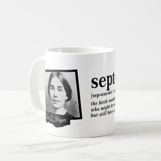 Mug Définition de septembre (Devant gauche)