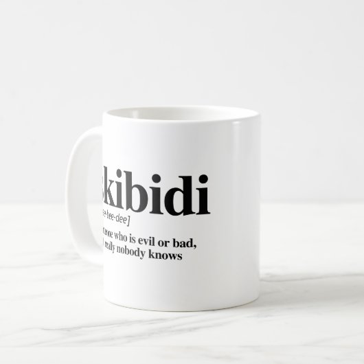 Mug Définition de Skibidi (Devant gauche)