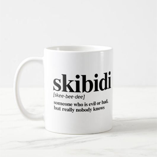 Mug Définition de Skibidi (Gauche)