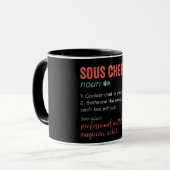 Mug Définition de sous-chef drôle (Devant gauche)