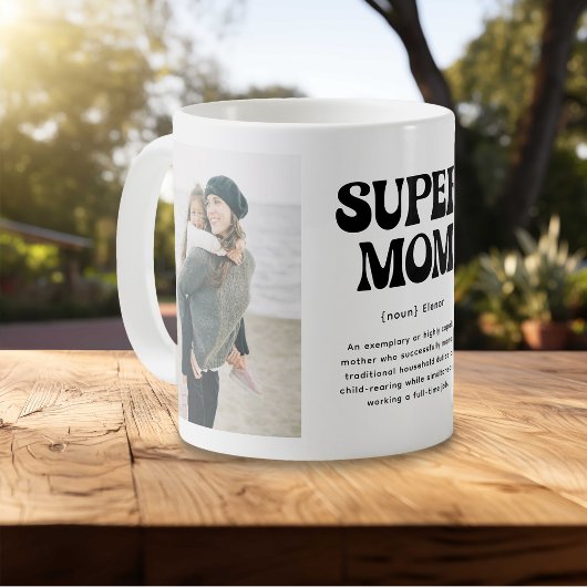 Mug Définition de Super Maman 2 Photo