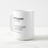 Mug Définition de support technique amusante | Bureau (Devant gauche)