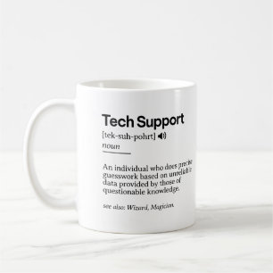 Mug Définition de support technique amusante   Bureau 