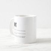 Mug Définition de Tante Drôle et Sincère (Devant gauche)
