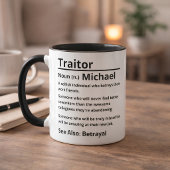 Mug Définition de Traître Personnalisée 