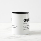 Mug Définition de travail drôle d'ingénieur (Centre)