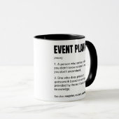 Mug Définition de travail du planificateur d'événement (Devant droit)