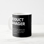 Mug Définition de travail inspirante pour le responsab (Devant gauche)