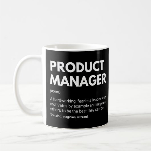 Mug Définition de travail inspirante pour le responsab (Gauche)