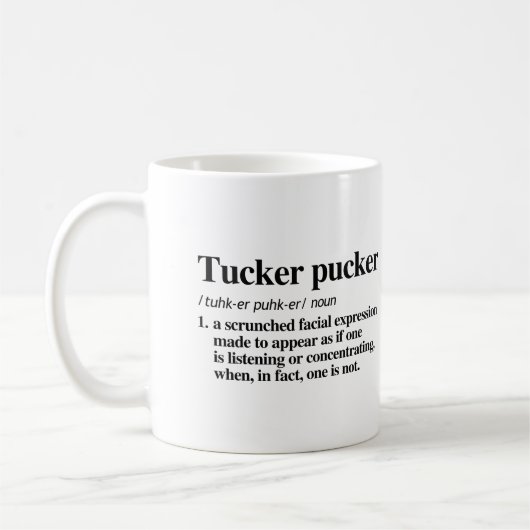 Mug Définition de Tucker Pucker (Gauche)