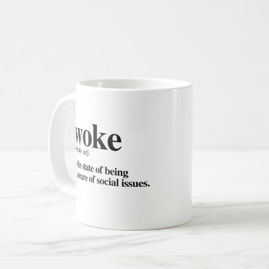 Mug Définition de Woke (Devant gauche)
