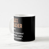 Mug Définition d'enseignant noir drôle Mois de l'histo (Devant gauche)