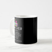 Mug Définition d'enseignant - Professeur d'école drôle (Devant gauche)
