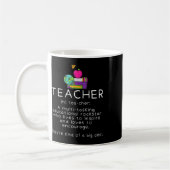 Mug Définition d'enseignant - Professeur d'école drôle (Gauche)