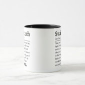 Mug Définition d'entraîneur de natation Appréciation p (Centre)