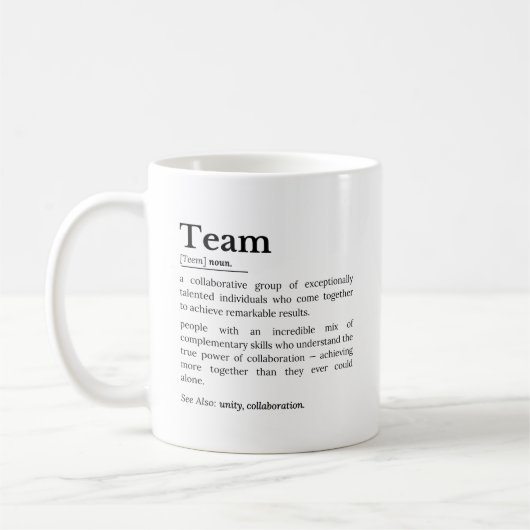 Mug Définition d'équipe – La puissance de la collabora (Gauche)