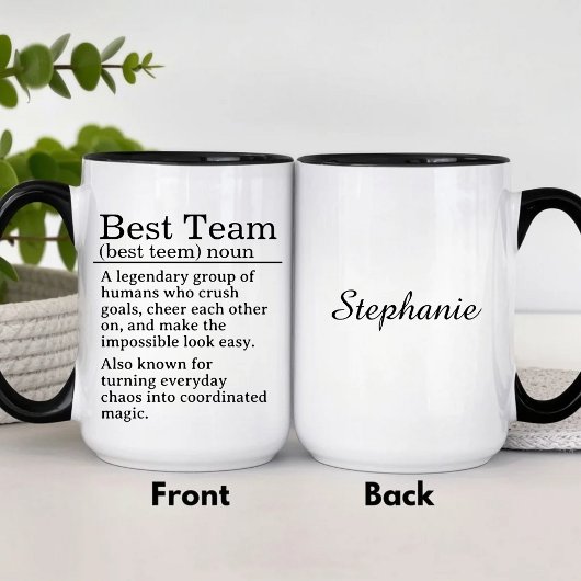 Mug Définition d'équipe personnalisée idéale