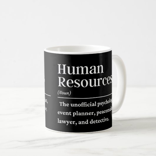 Mug Définition des ressources humaines (Devant droit)