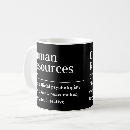 Mug Définition des ressources humaines (Devant gauche)