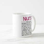 Mug Définition d'infirmière (Devant droit)