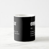 Mug Définition d'ingénieur Drôle Nerd Ingénierie (Centre)