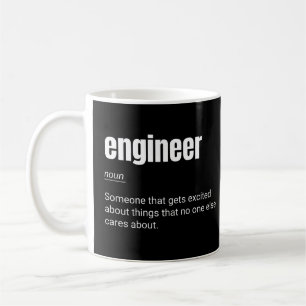 Mug Définition d'ingénieur Drôle Nerd Ingénierie