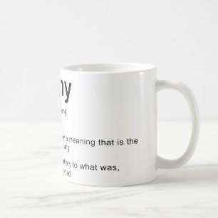 Mug Définition d'ironie
